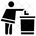 Throwing Garbage Icon