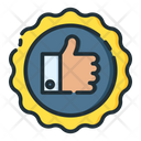 Thumb Up Rating Support Icon