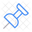 Thumbtack Pushpin Stationary Icon