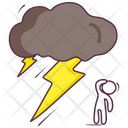 Lighting Shower Thunderstorm Thunder Cloud Icon
