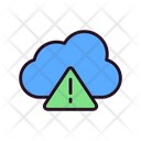 Thunderstorm Alert Cloud Caution Icon