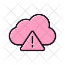 Thunderstorm Alert Cloud Caution Icon