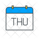 Thursday Calendar Date Icon