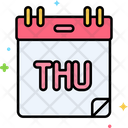Thursday Month Calendar Icon
