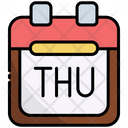 Thursday Calendar Icon