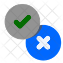 Tick And Cross Checkmark Selection Icon
