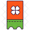 Ticket Clover Day Icon