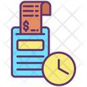Time Clock Payment Time Invoice Payment Time Icon