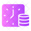 Time Is Money Time Clock Icon