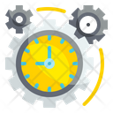 Time Management Gear Cogwheel Icon