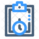 Time Report Icon - Download in Line Style