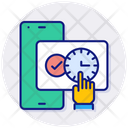 Time Tracing Apps Application Mobile Icon