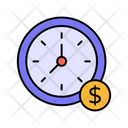 Time Value Time Is Money Time Management Icon