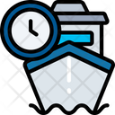 Timed Shipping Ship Logistics Icon