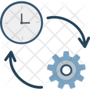 Timer With Cogwheel Icon
