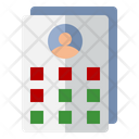 Timetable Schedule Blood Donor Card Icon