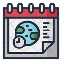 Timezone Date Schedule Icon