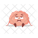 Tired Brain Brain Tired Exhausted Brain Icon