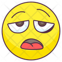 Tired Emoji Exhausted Expression Emotag Icon