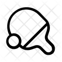 Tischtennis Schlager Ball Symbol