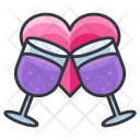 Toast Heart Date Icon