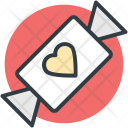 Toffee Heart Sign Icon