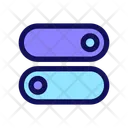 Toggle Button Icon Icon - Download in Colored Outline Style