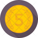 Token Coin Five Icon