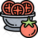 Tomatoes Ingredient Sliced Icon