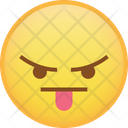Tongue Taunt Angry Icon