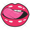 Tongue Licking Lips  Icon