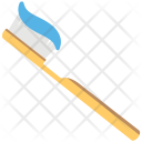 Brush Cleaning Toothpaste Icon