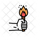 Fire Torch Color Icon