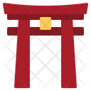 Torii Gate Landmark Japanese Shinto Shrine Japan Icon