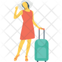 Tourist Passenger Traveller Icon