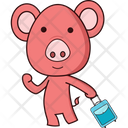 Tourist Pig Icon