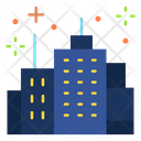 Town Fireworks Building Icon