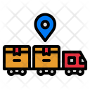 Track Delivery Train Shipping Icon