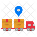 Track Delivery Train Shipping Icon