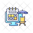 Tracking Vacation Time Icon