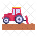 Tractor Ploughing Icon