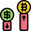Chart Bar Bitcoin Icon