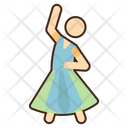 Traditional Dance Dancing Girl Dancer Icon
