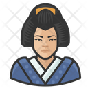 Traditional Japanese Woman Avatar User Icon