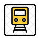 Train Traffic Board Icon