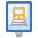 Train Transportation Signaling Icon