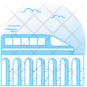 Rapid Transit Electric Train Tram Icon