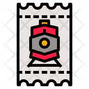 Railroad Railway Ticket Icon