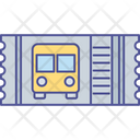 Train Ticket Blank Pass Boarding Pass Icon