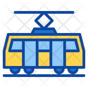Tram Transport Transportation Vehicle Street Car Public Icon